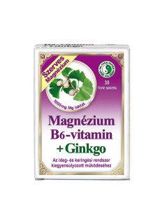 Magnesium, vitamine B6 et Ginkgo Biloba  30 tablettes