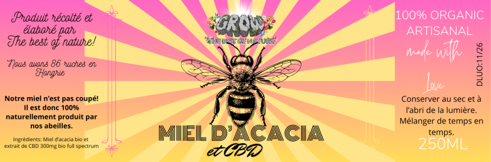 Miel d'Acacia et CBD