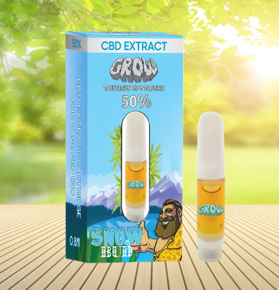 CBD extrair cartucho cerâmico 50% Neve BUD